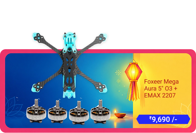 Foxeer Mega Aura 5 inch O3 + EMAX 2207 combo - Rs 9,690
