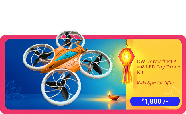DWI Aircraft FTP 008 LED Toy Drone Kit - Kids Special Offer