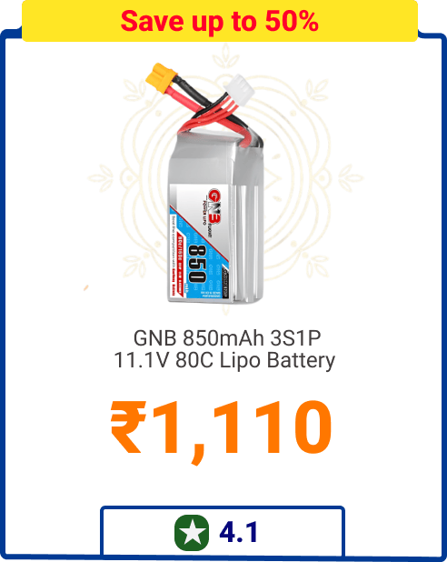 GNB 4000mAh 6S1P 22.2V 70C Lipo Battery - Save up to 60% - Rs 6,570