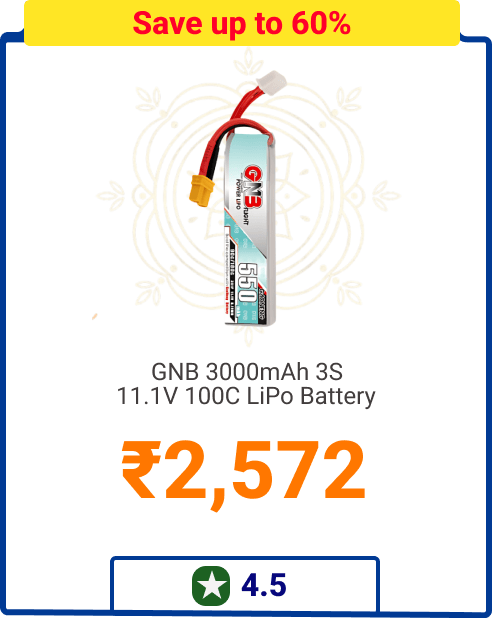 GNB 3300mAh 6S1P 22.2V 100C Lipo Battery - Save up to 50% - Rs 5,782