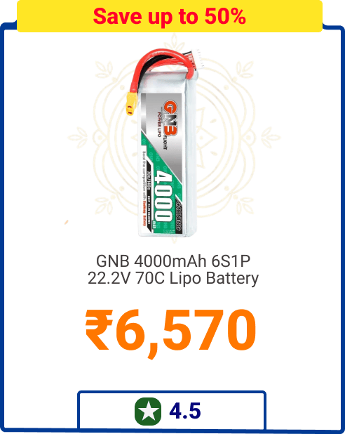 GNB 2200mAh 4S1P 14.8V 110C Lipo Battery - Save up to 50% - Rs 2,910