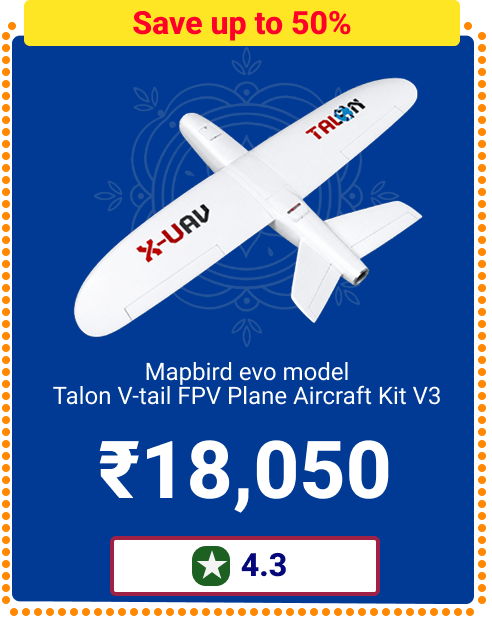 Mapbird evo model Talon V-tail FPV Plane Aircraft Kit V3 - Save up to 60% - Rs 18,050