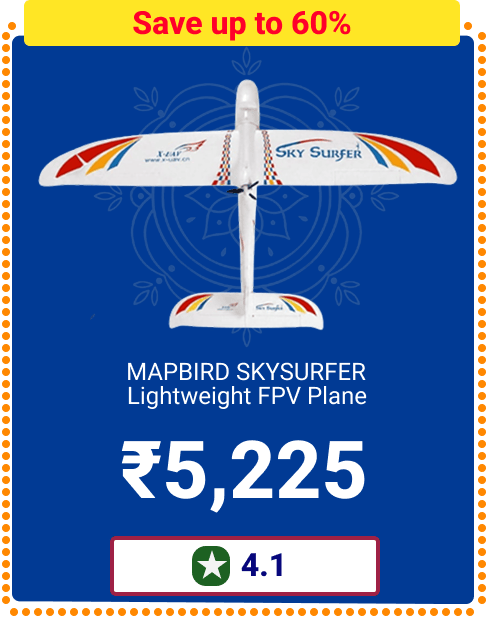 MAPBIRD SKYSURFER Lightweight FPV Plane - Save up to 50% - Rs 5,225