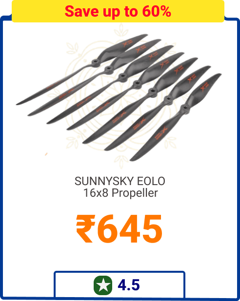 SUNNYSKY EOLO 16x8 Propeller - Save up to 60% - Rs 645