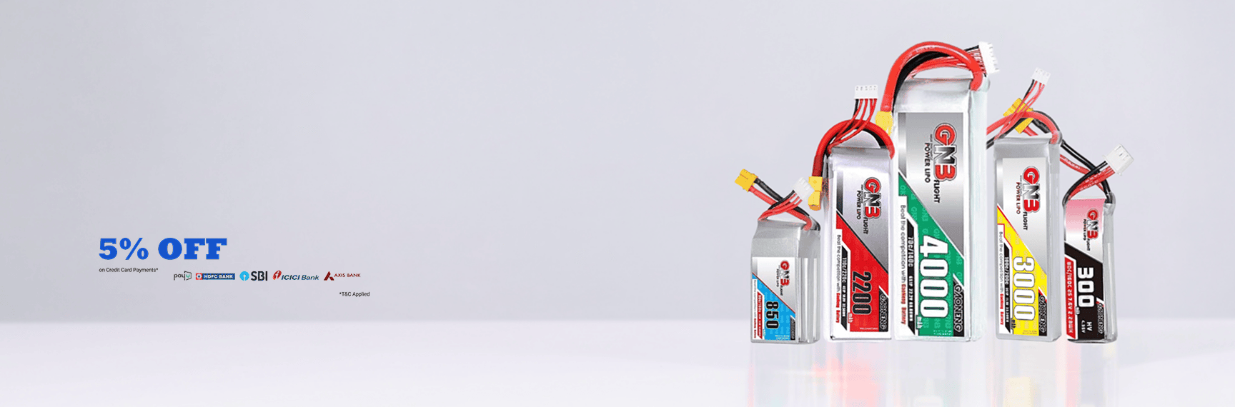 High-C Rate GNB LiPo Batteries