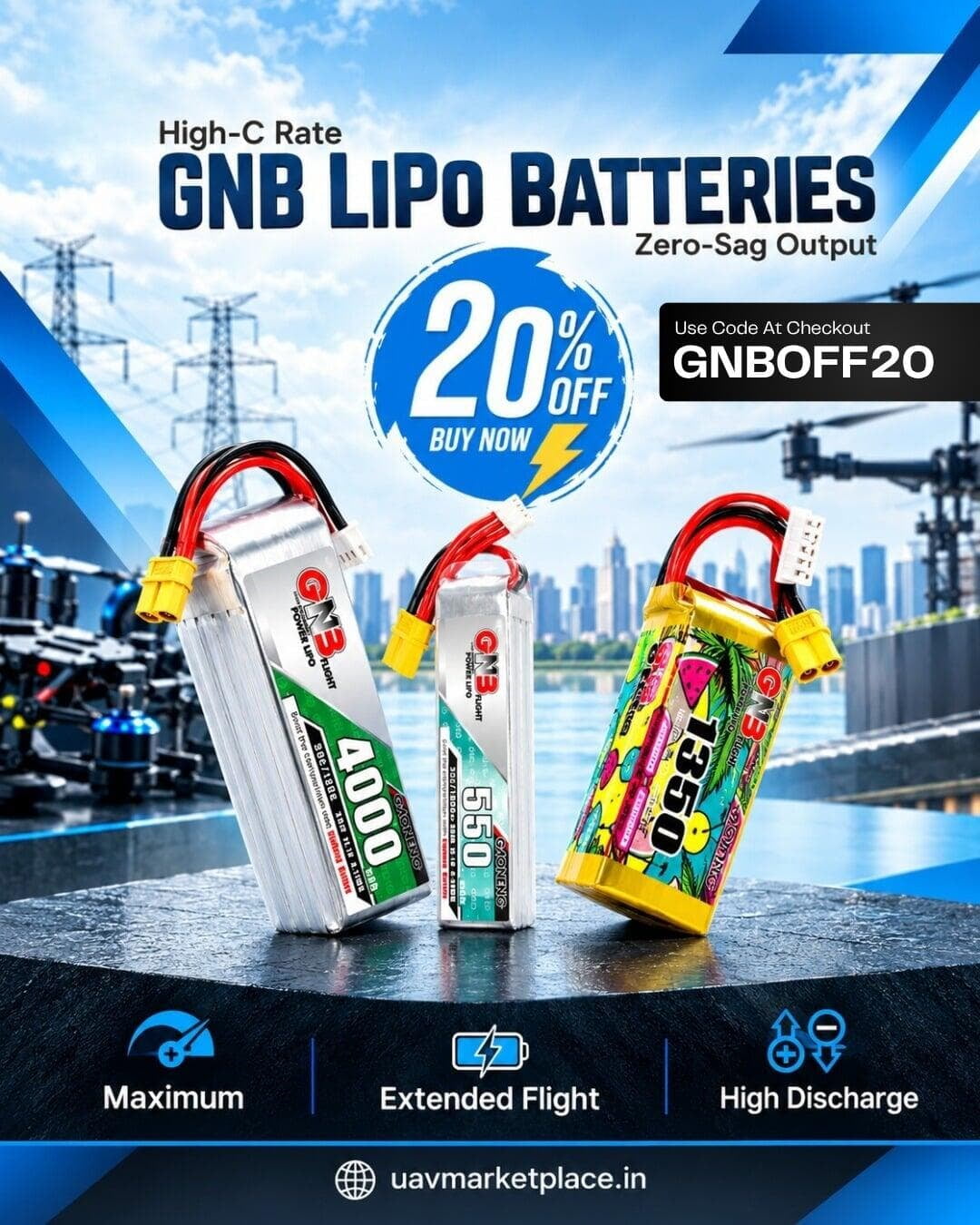 GNB lipo Batteries