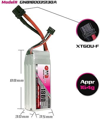 GNB-1800MAH 3S1P 11.1V 130C LIPO BATTERY GNB-1800MAH 3S1P 11.1V 130C LIPO BATTERY