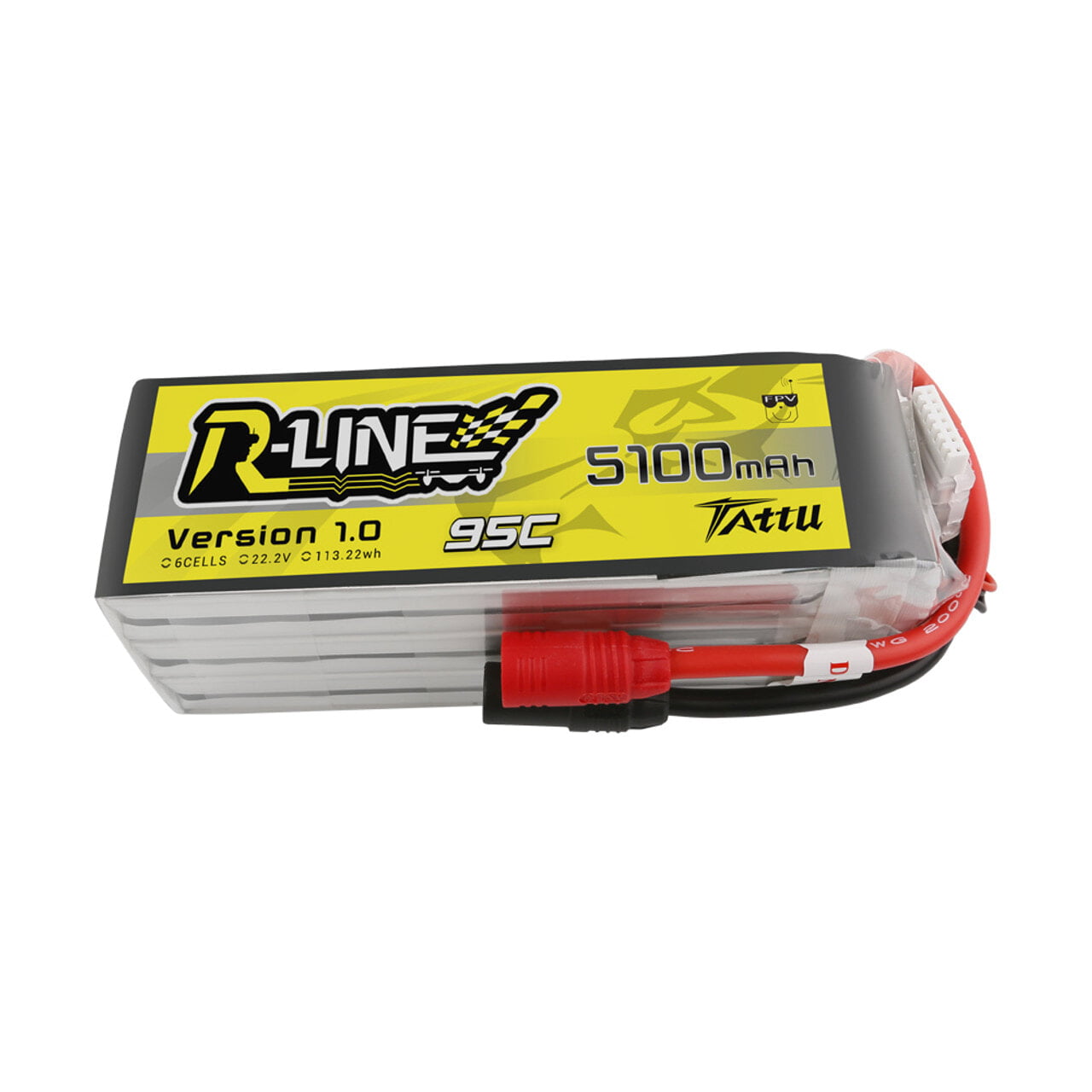 GREPOW Tattu R-Line 5100mAh 6S 95C Lipo Battery