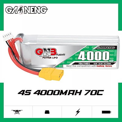 GNB 4000mAh 4S1P 14.8V 70C Lipo Battery