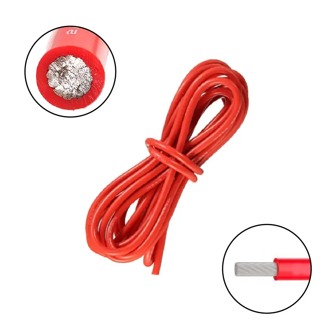 AMASS- SILICONE WIRE-26AWG-RED 1M AMASS- SILICONE WIRE-26AWG-RED 1M