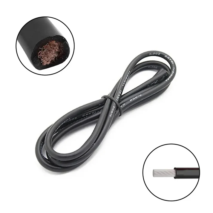 AMASS- SILICONE WIRE-28AWG-BLACK 1M AMASS- SILICONE WIRE-28AWG-BLACK 1M