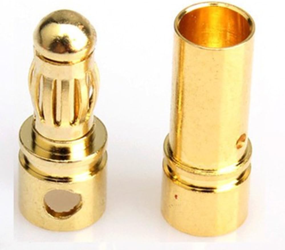 AMASS 3.5mm Gold Plated Cross Bullet Banana Connector AMASS 3.5mm Gold Plated Cross Bullet Banana Connector