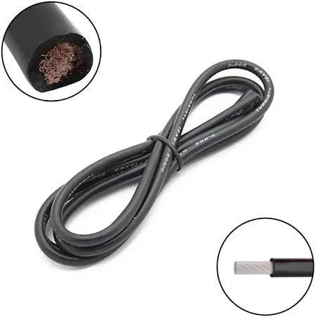 AMASS- SILICONE WIRE-20AWG-BLACK 1M AMASS- SILICONE WIRE-20AWG-BLACK 1M