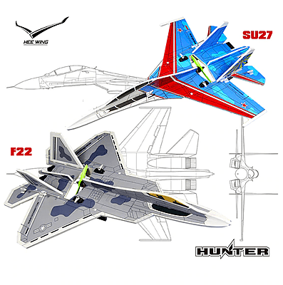 HEEWING -HUNTER MPP F22 KIT FOAM TOYS HOBBY PLANE RC AIRPLANE