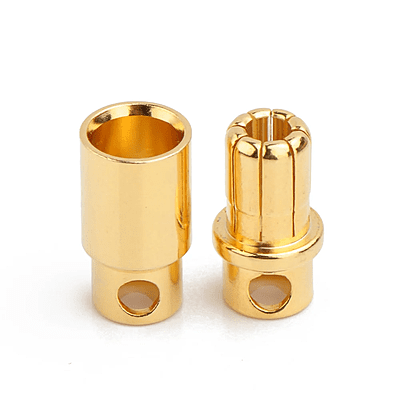 AMASS-BANANA GOLD CONNECTOR M & F (5 PAIR PAR PACK)