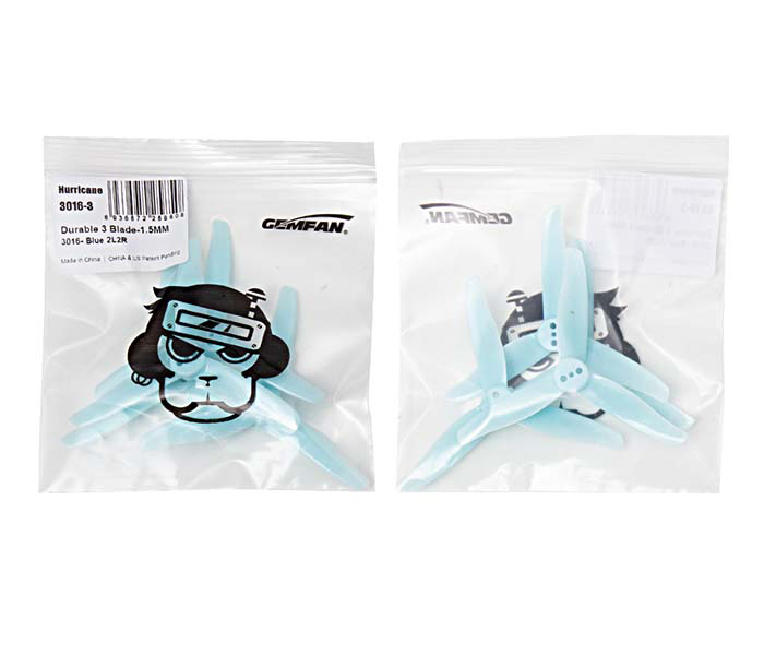 GEMFAN 3016 Hurricane PC 2L2R 3 Blade Propeller