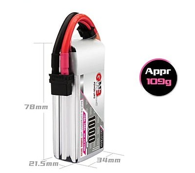 GNB 1000mAh 3S1P 11.1V 120C Lipo Battery GNB 1000mAh 3S1P 11.1V 120C Lipo Battery