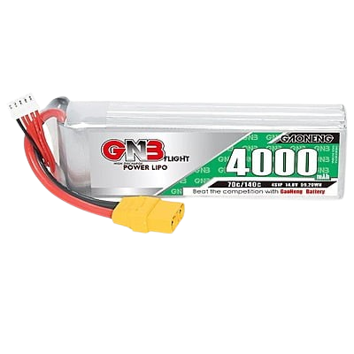 GNB 4000mAh 4S1P 14.8V 70C Lipo Battery