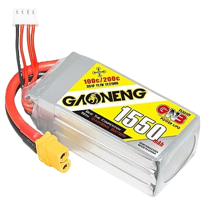 GNB 1550mAh 3S1P 11.1V 100C Lipo Battery GNB 1550mAh 3S1P 11.1V 100C Lipo Battery