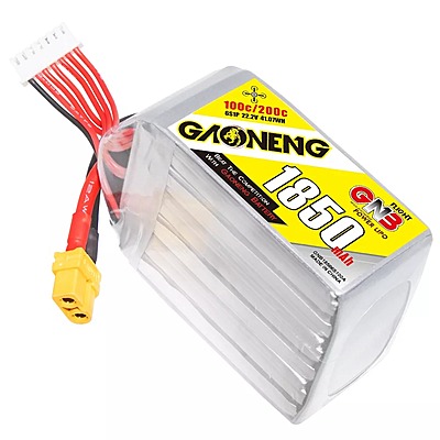 GNB 1850mAh 6S1P 22.2V 100C Lipo Battery GNB 1850mAh 6S1P 22.2V 100C Lipo Battery