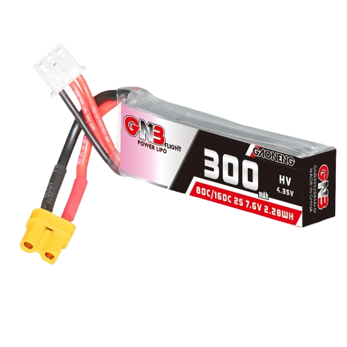 GNB 300mAh 2S1P 7.6V HV 80C Lipo Battery GNB 300mAh 2S1P 7.6V HV 80C Lipo Battery