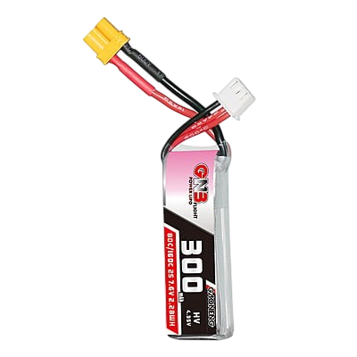 GNB 300mAh 2S1P 7.6V HV 80C Lipo Battery GNB 300mAh 2S1P 7.6V HV 80C Lipo Battery