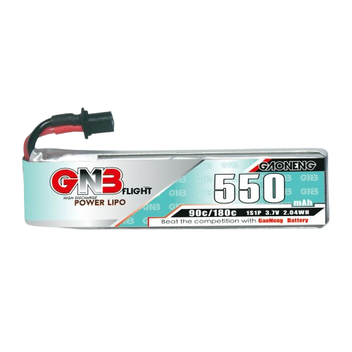 GNB 550mAh 1S1P 3.7V 90C Lipo Battery GNB 550mAh 1S1P 3.7V 90C Lipo Battery