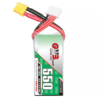 GNB 550mAh 3S1P 11.1V 70C Lipo Battery GNB 550mAh 3S1P 11.1V 70C Lipo Battery