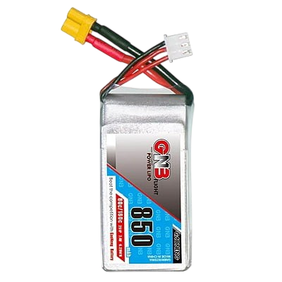 GNB 850mAh 2S1P 7.4V 80C Square Type Lipo Battery GNB 850mAh 2S1P 7.4V 80C Square Type Lipo Battery