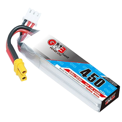 GNB 450mAh 2S1P 7.4V 80C Long Type Lipo Battery GNB 450mAh 2S1P 7.4V 80C Long Type Lipo Battery