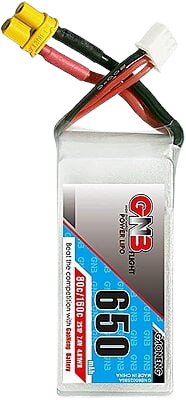 GNB 650mAh 2S1P 7.4V 80C Square Type Lipo Battery GNB 650mAh 2S1P 7.4V 80C Square Type Lipo Battery