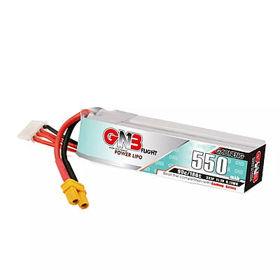 GNB 550mAh 3S1P 11.1V 90C Long Type Lipo Battery GNB 550mAh 3S1P 11.1V 90C Long Type Lipo Battery