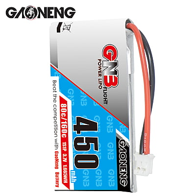 GNB-450MAH 1S1P 3.7V 80C LIPO BATTERY GNB-450MAH 1S1P 3.7V 80C LIPO BATTERY