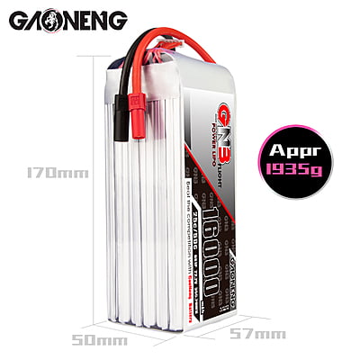 GNB-16000MAH 6S1P 22.2V 25C LIPO BATTERY GNB-16000MAH 6S1P 22.2V 25C LIPO BATTERY