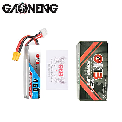 GNB-450MAH 2S1P 7.4V 80C LIPO BATTERY GNB-450MAH 2S1P 7.4V 80C LIPO BATTERY