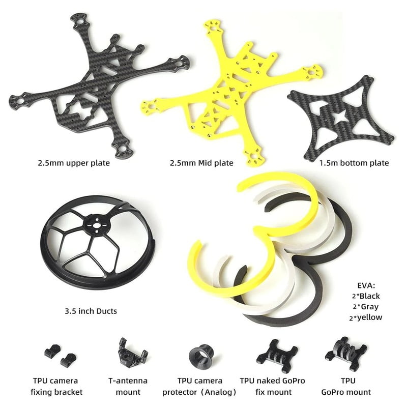 HGLRC Veyron35CR 3.5″ CineWhoop Frame Kit HGLRC Veyron35CR 3.5″ CineWhoop Frame Kit