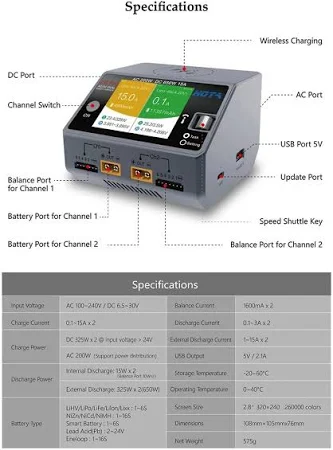 HOTA D6 PRO CHARGER HOTA D6 PRO CHARGER