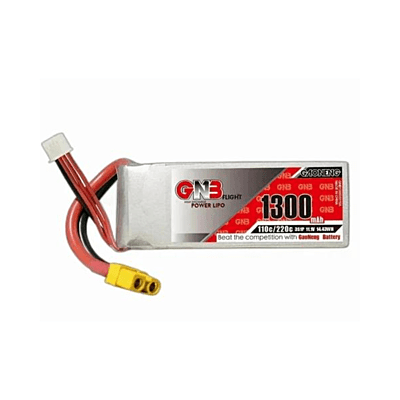 GNB-1300MAH 2S1P 7.4V 110C LIPO BATTERY