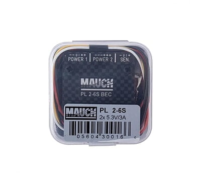 Mauch 016:  PL - 2-6S BEC / 2x 5.3V-3A / With CFK Enclosure