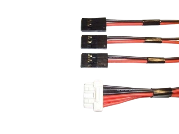 Mauch – Output Cable – 062 (5.3V / 1x C-M-6P + 3x JR / 200mm)