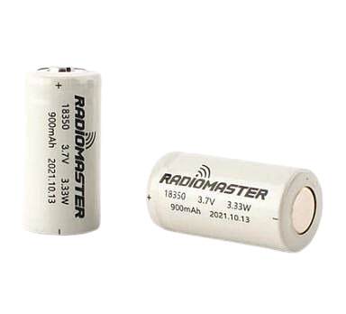 RADIOMASTER-18350 900MAH LI-ION BATTERY (2 PAIR) RADIOMASTER-18350 900MAH LI-ION BATTERY (2 PAIR)