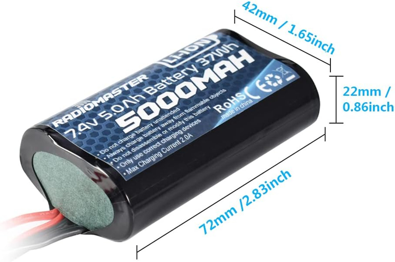 RADIOMASTER-5000MAH 2S LI-ION BATTERY RADIOMASTER-5000MAH 2S LI-ION BATTERY