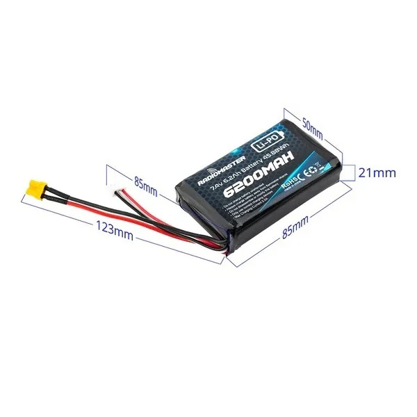 RADIOMASTER 6200MAH 2S LI-ION Battery RADIOMASTER 6200MAH 2S LI-ION Battery