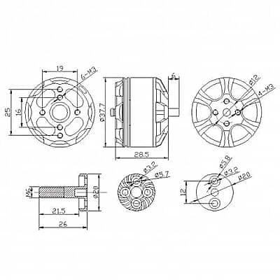 T-Motor MN3110 700KV T-Motor MN3110 700KV
